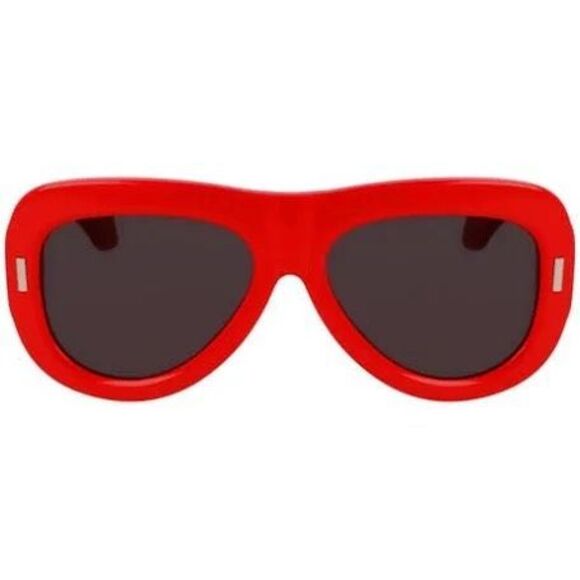 Ferragamo Wide Aviator Sunglasses Bright Red Full Rim Plastic Frame SF2029SE NEW main image 7